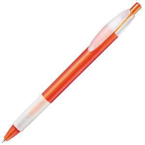 HG8B-ORG37 Lecce Pen X-1. X-1 FROST GRIP, ручка шариковая, фростированный оранжевый/белый, пластик