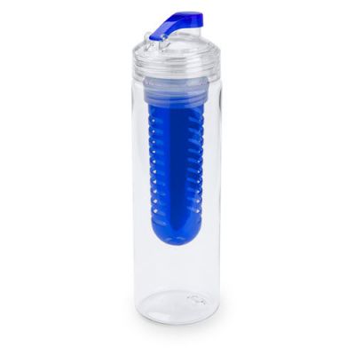 HG170151309 Бутылка для воды "Frutti", пластиковая, с контейнером для ягод и фруктов, 700 мл., синий