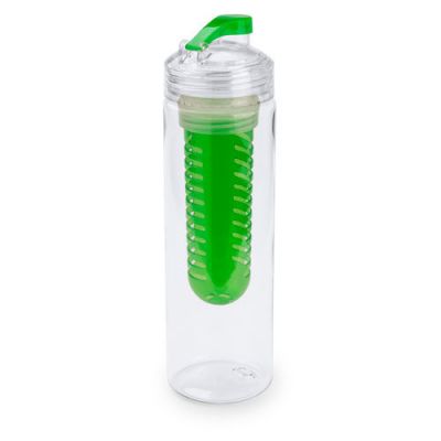 HG170151311 Бутылка для воды "Frutti", пластиковая, с контейнером для ягод и фруктов, 700 мл., зеленый