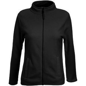 HG151182521 Толстовка "Lady-Fit Full Zip Fleece", черный_XL, 100% полиэстер, 250 г/м2