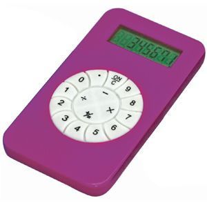 HG151182459 Калькулятор; розовый; 5,8х10,2х0,8 см; пластик; тампопечать