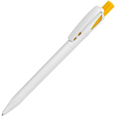 HG8B-YEL41 Lecce Pen TWIN. TWIN, ручка шариковая, желтый/белый, пластик