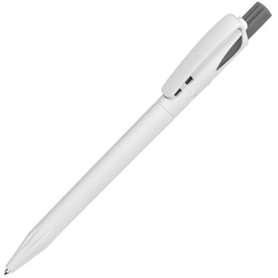HG8B-GRY11 Lecce Pen TWIN. TWIN, ручка шариковая, серый/белый, пластик