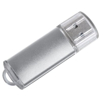 HG1509534 Rusgifts. USB flash-карта "Assorti" (4Гб),серебристая,5,5х1,7х0,6см,металл