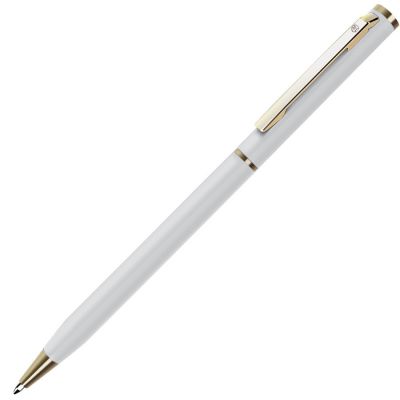 HG3B-WHT3 B1 Business. SLIM, ручка шариковая, белый/золотистый, металл