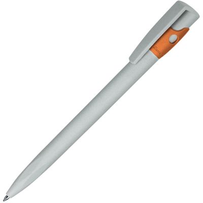 HG170151391 Lecce Pen. KIKI ECOLINE, ручка шариковая, серый/оранжевый, экопластик