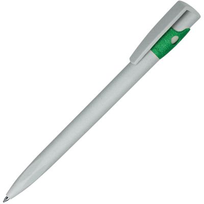 HG170151394 Lecce Pen. KIKI ECOLINE, ручка шариковая, серый/зеленый, экопластик
