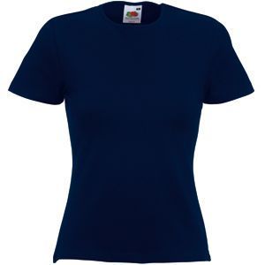 HG151182308 Футболка "Lady-Fit Crew Neck T", глубокий темно-синий_XL, 95% х/б, 5% эластан, 210 г/м2