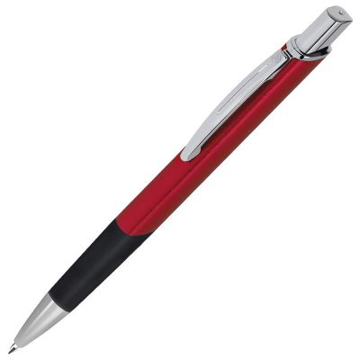 HG3B-RED7 B1 Business. SQUARE, ручка шариковая с грипом, красный/хром, металл