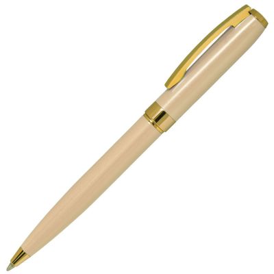 HG1701511404 B1. ROYALTY, ручка шариковая, бежевый/золотой, металл, лаковое покрытие