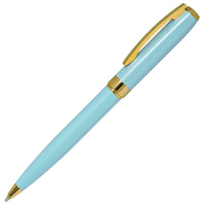 HG1701511405 B1. ROYALTY, ручка шариковая, бирюзовый/золотой, металл, лаковое покрытие
