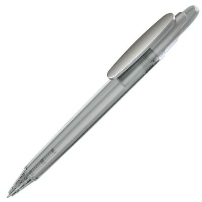 HG8B-WHT25 Lecce Pen OTTO. OTTO FROST SAT, ручка шариковая, фростированный белый/серебристый клип, пластик