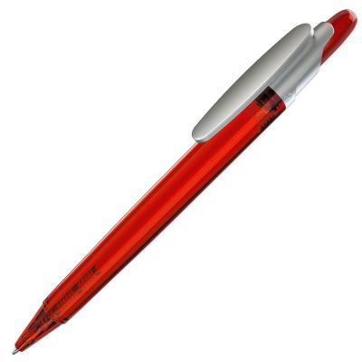 HG8B-RED72 Lecce Pen OTTO. OTTO FROST SAT, ручка шариковая, фростированный красный/серебристый клип, пластик