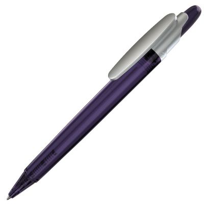 HG8B-VIO22 Lecce Pen OTTO. OTTO FROST SAT, ручка шариковая, фростированный фиолетовый/серебристый клип, пластик