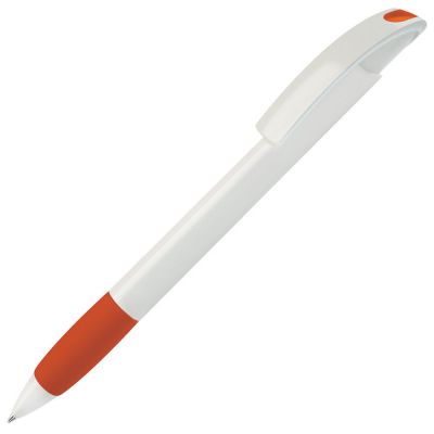 HG8B-ORG17 Lecce Pen NOVE. NOVE, ручка шариковая с грипом, оранжевый/белый, пластик