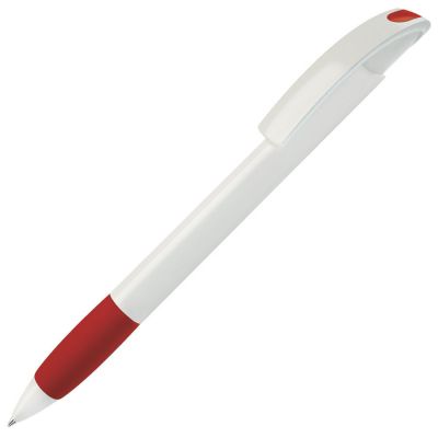 HG8B-RED79 Lecce Pen NOVE. NOVE, ручка шариковая с грипом, красный/белый, пластик