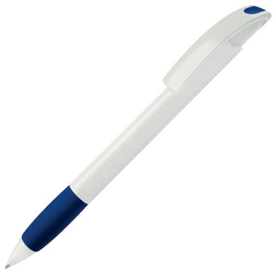 HG8B-BLU66 Lecce Pen NOVE. NOVE, ручка шариковая с грипом, синий/белый, пластик