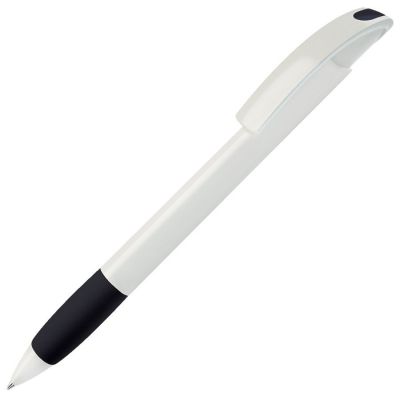 HG8B-BLK42 Lecce Pen NOVE. NOVE, ручка шариковая с грипом, черный/белый, пластик