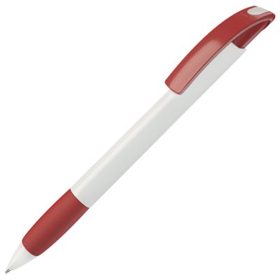 HG8B-RED80 Lecce Pen NOVE. NOVE, ручка шариковая с грипом, красный/белый, пластик