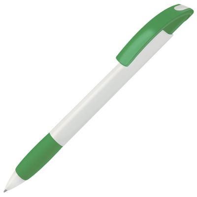 HG8B-GRN80 Lecce Pen NOVE. NOVE, ручка шариковая с грипом, зеленый/белый, пластик