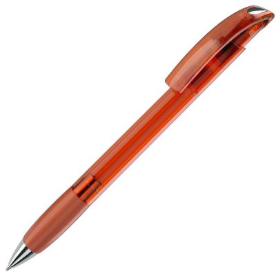 HG8B-ORG19 Lecce Pen NOVE. NOVE LX, ручка шариковая с грипом, прозрачный оранжевый/хром, пластик