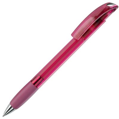 HG8B-PNG13 Lecce Pen NOVE. NOVE LX, ручка шариковая с грипом, прозрачный розовый/хром, пластик