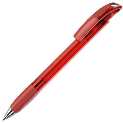 HG8B-RED81 Lecce Pen NOVE. NOVE LX, ручка шариковая с грипом, прозрачный красный/хром, пластик