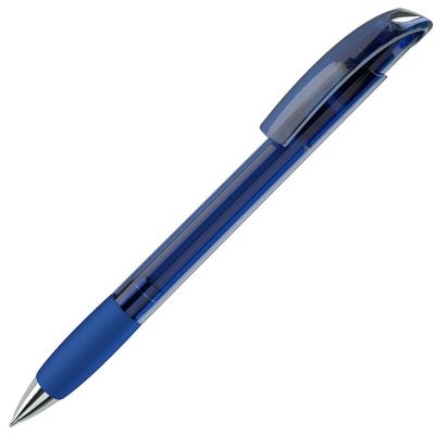 HG8B-BLU68 Lecce Pen NOVE. NOVE LX, ручка шариковая с грипом, прозрачный синий/хром, пластик