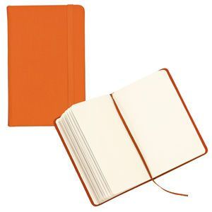 HG15092265 Блокнот для записей;оранжевый; 9,5х14,5х1,6 см.; искусственная кожа; шелкография
