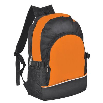 HG15092395 Рюкзак. оранжевый с чёрным, 30х42х13, Полиэстер 600D+1680D, шелкография