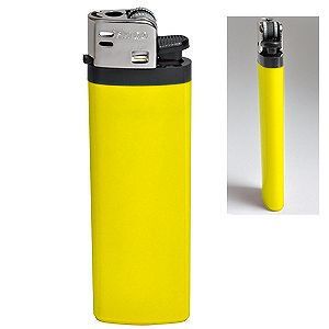 HG15092216 Зажигалка кремневая ISKRA, желтая, 8,18х2,53х1,05 см, пластик/тампопечать