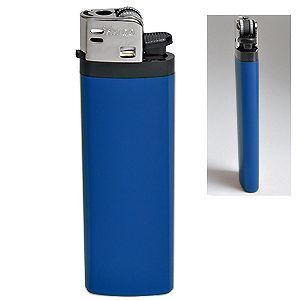HG15092219 Зажигалка кремневая ISKRA, синяя, 8,18х2,53х1,05 см, пластик/тампопечать