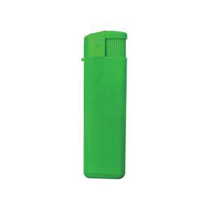 HG15092224 Зажигалка пьезо ISKRA, зеленая, 8,24х2,52х1,17 см, пластик/тампопечать