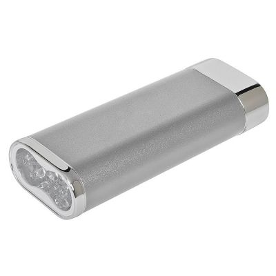 HG1509672 Универсальное зарядное устройство "Light" (5200mAh) с фонариком,10,2х3,9х2,1см,металл