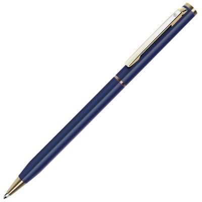 HG1701511281 B1. SLIM, ручка шариковая, синий матовый/золотистый, металл
