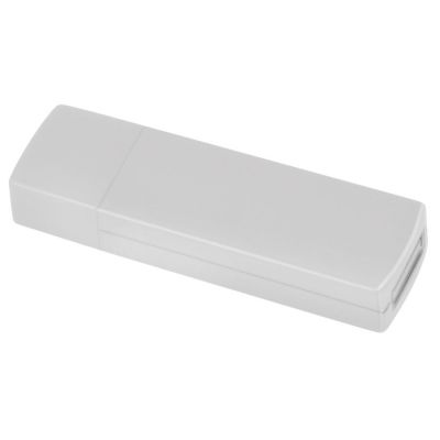 HG10U-WHT10 Rusgifts. USB flash-карта "Twist" (8Гб),белая, 6х1,7х1см,пластик
