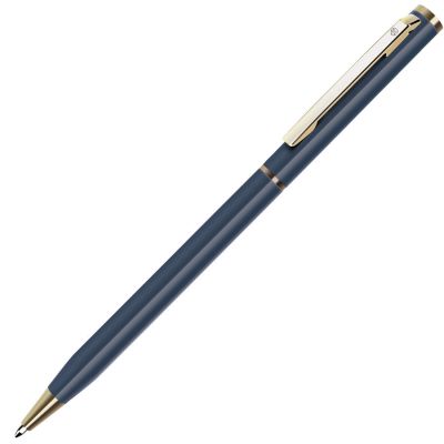 HG3B-BLU27 B1 Business. SLIM, ручка шариковая, синий/золотистый, металл