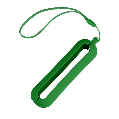 HG170151450 Обложка с ланъярдом к зарядному устройству "Seashell-1", зеленый,силикон