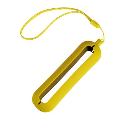 HG170151455 Обложка с ланъярдом к зарядному устройству "Seashell-1", желтый,силикон