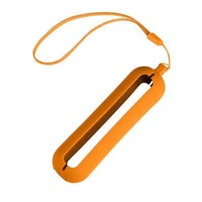 HG170151456 Обложка с ланъярдом к зарядному устройству "Seashell-1", оранжевый, силикон