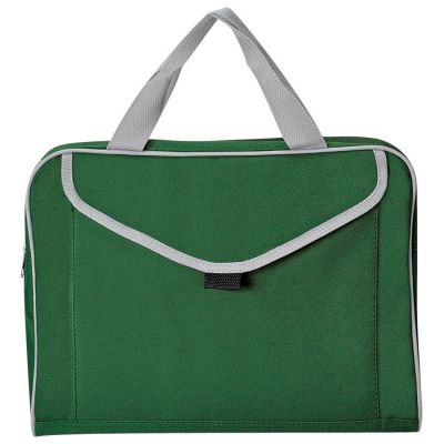 HG15092570 Конференц-сумка "Mail"; зеленый; 35х30x8 см; полиэстер; шелкография