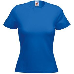 HG151182538 Футболка "Lady-Fit Crew Neck T", ярко-синий_XS, 95% х/б, 5% эластан, 210 г/м2