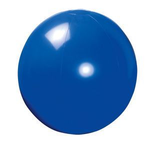 HG15092251 Мяч пляжный надувной; синий; D=40 см (накачан), D=50 см (не накачан), ПВХ