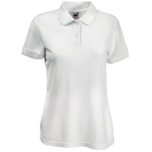 HG15092030 Fruit of the Loom. Поло "Lady-Fit 65/35 Polo", белый_L, 65% п/э, 35% х/б, 170 г/м2