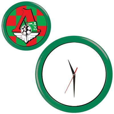HG15092499 Часы настенные "ПРОМО" разборные ; зеленый,  D28,5 см; пластик/стекло