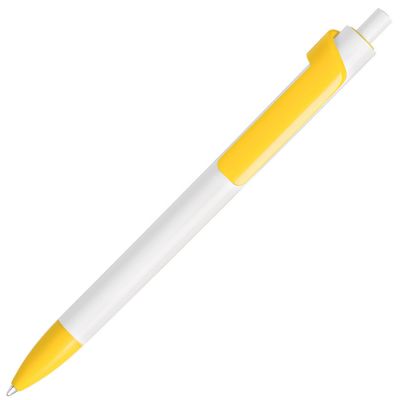 HG1701511294 Lecce Pen. FORTE, ручка шариковая, белый/желтый, пластик