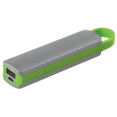 HG170151151 Универсальное зарядное устройство "Fancy" (2200mAh), серый с зеленым, 12,9х2,7х2,2 см,пластик