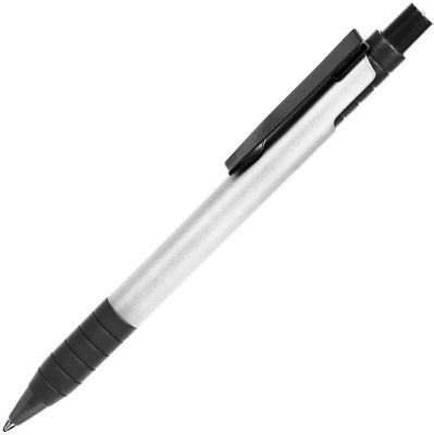 HG17015162 B1. TOWER, ручка шариковая с грипом, серый/черный, металл/прорезиненная поверхность