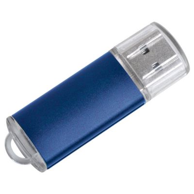 HG10U-BLU2 Rusgifts. USB flash-карта "Assorti" (8Гб),синяя,5,5х1,7х0,6см,металл