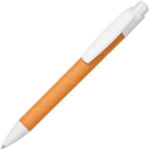 HG3B-YEL14 B1 Green. ECO TOUCH, ручка шариковая, оранжевый, картон/пластик